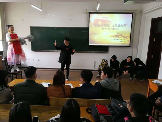 基础文明创建月系列活动之五bat365中文官方网站举办文艺展示比赛